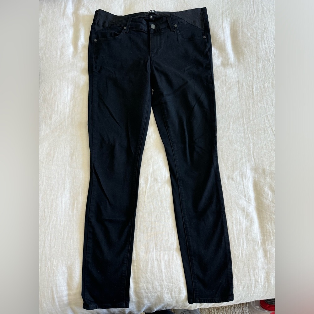 Paige Verdugo Skinny Maternity Jeans Black